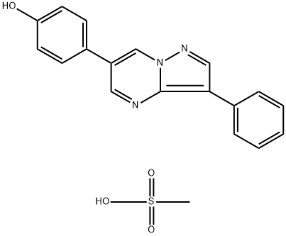 1177295-41-8 4-{3-phenylpyrazolo[1,5-a]pyrimidin-6-yl}phenol: methanesulfonic acid