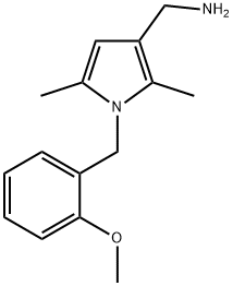 {[1-(2-methoxybenzyl)-2,5-dimethyl-1H-pyrrol-3-yl]methyl}amine,1177340-17-8,结构式