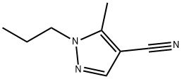 5-methyl-1-propyl-1H-pyrazole-4-carbonitrile 化学構造式