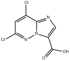 6,8-二氯咪唑并[1,2-B]哒嗪-3-羧酸,1177415-92-7,结构式