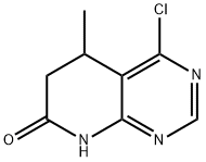 4-クロロ-5-メチル-5,6-ジヒドロピリド[2,3-D]ピリミジン-7(8H)-オン 化学構造式