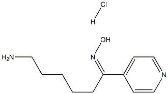 (Z)-N-[6-amino-1-(pyridin-4-yl)hexylidene]hydroxylamine hydrochloride Structure