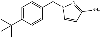 1-[(4-tert-butylphenyl)methyl]-1H-pyrazol-3-amine, 1178413-26-7, 结构式