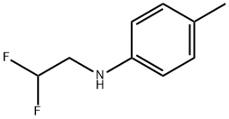 N-(2,2-二氟乙基)-4-甲基苯胺,1178471-37-8,结构式