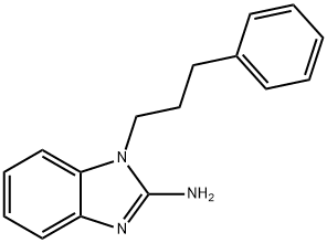 1-(3-苯基丙基)-1H-1,3-苯并二唑-2-胺 结构式