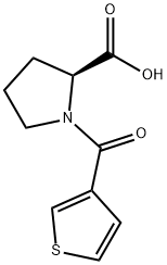 L-Proline, 1-(3-thienylcarbonyl)- 化学構造式