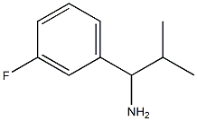 1-(3-fluorophenyl)-2-methylpropan-1-amine Struktur