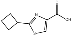 2-Cyclobutylthiazole-4-carboxylic acid Structure