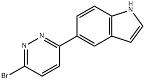 5-(6-BROMOPYRIDAZIN-3-YL)-1H-INDOLE Struktur