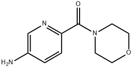 (5-AMINOPYRIDIN-2-YL)(MORPHOLINO)METHANONE 化学構造式