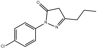 1-(4-chlorophenyl)-3-propyl-1H-pyrazol-5(4H)-one Struktur