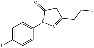 1-(4-fluorophenyl)-3-propyl-1H-pyrazol-5(4H)-one, 118049-03-9, 结构式
