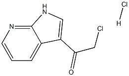 2-Chloro-1-(1H-pyrrolo[2,3-b]pyridin-3-yl)ethanone hydrochloride Struktur