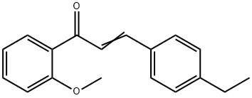 (2E)-3-(4-ethylphenyl)-1-(2-methoxyphenyl)prop-2-en-1-one,1181679-08-2,结构式