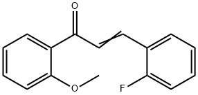 (2E)-3-(2-fluorophenyl)-1-(2-methoxyphenyl)prop-2-en-1-one Struktur