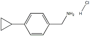 (4-CYCLOPROPYLPHENYL)METHANAMINE HCL 化学構造式