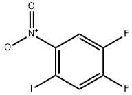 1,2-difluoro-4-iodo-5-nitrobenzene 化学構造式