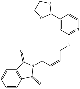 2-(4-((4-(1,3-dioxolan-2-yl)pyridin-2-yl)oxy)but-2-en-1-yl)isoindoline-1,3-dione