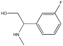 2-(3-FLUOROPHENYL)-2-(METHYLAMINO)ETHAN-1-OL Struktur