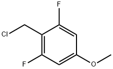 2-(chloromethyl)-1,3-difluoro-5-methoxybenzene Struktur