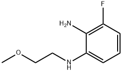 3-Fluoro-N1-(2-methoxyethyl)benzene-1,2-diamine Struktur