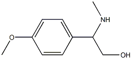 2-(4-甲氧基苯基)-2-(甲基胺)乙烷-1-醇,1184516-35-5,结构式