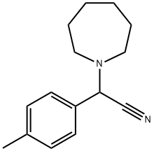 2-(azepan-1-yl)-2-(4-methylphenyl)acetonitrile Structure