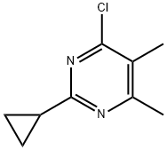 4-Chloro-2-cyclopropyl-5,6-dimethyl-pyrimidine Structure