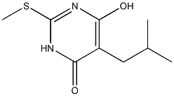 4-hydroxy-5-(2-methylpropyl)-2-methylsulfanyl-1H-pyrimidin-6-one,1185009-67-9,结构式