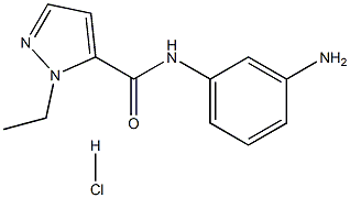 N-(3-Aminophenyl)-1-ethyl-1H-pyrazole-5-carboxamide hydrochloride Structure