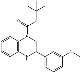 tert-butyl 3-(3-methoxyphenyl)-1,2,3,4-tetrahydroquinoxaline-1-carboxylate|tert-butyl 3-(3-methoxyphenyl)-1,2,3,4-tetrahydroquinoxaline-1-carboxylate