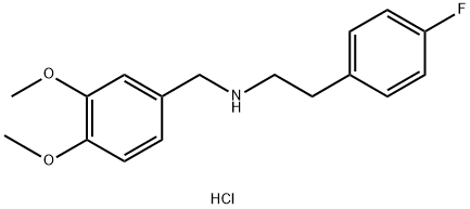 N-(3,4-dimethoxybenzyl)-2-(4-fluorophenyl)ethanamine hydrochloride Structure