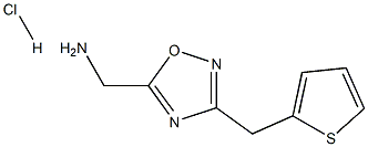 (3-(thiophen-2-ylmethyl)-1,2,4-oxadiazol-5-yl)methanamine hydrochloride Struktur