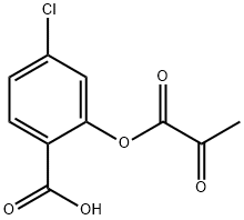 Benzoic acid, 4-chloro-2-(1,2-dioxopropoxy)- Struktur