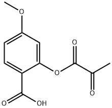 Benzoic acid, 2-(1,2-dioxopropoxy)-4-methoxy- Structure
