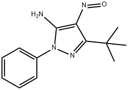 3-tert-butyl-4-nitroso-1-phenyl-1H-pyrazol-5-amine Structure
