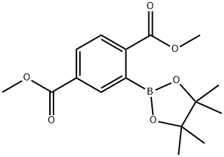 DIMETHYL 2-(4,4,5,5-TETRAMETHYL-1,3,2-DIOXABOROLAN-2-YL)TEREPHTHALATE 化学構造式