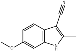3-CYANO-6-METHOXY-2-METHYL-1H-INDOLE,118671-35-5,结构式