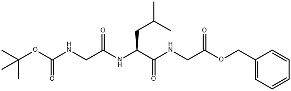 benzyl 2-[(2S)-2-(2-{[(tert-butoxy)carbonyl]amino}acetamido)-4-methylpentanamido]acetate Structure