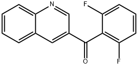 3-(2,6-Difluorobenzoyl)quinoline Structure