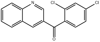 3-(2,4-Dichlorobenzoyl)quinoline,1187170-88-2,结构式