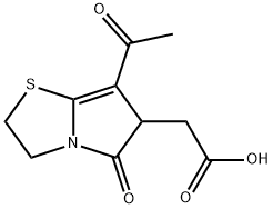 (7-Acetyl-5-oxo-2,3,5,6-tetrahydro-pyrrolo[2,1-b]thiazol-6-yl)-acetic acid Structure