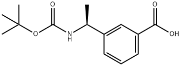 (S)-3-(1-tert-Butoxycarbonylamino-ethyl)-benzoic acid Structure