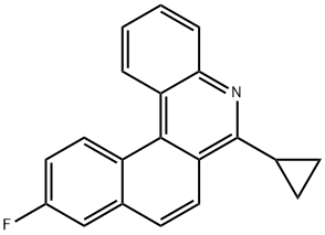 6-Cyclopropyl-10-fluorobenzo[k]phenanthridine, 1187966-95-5, 结构式