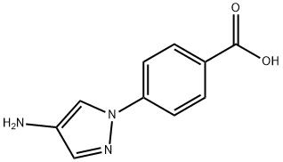 4-(4-Amino-pyrazol-1-yl)-benzoic acid,1187984-71-9,结构式