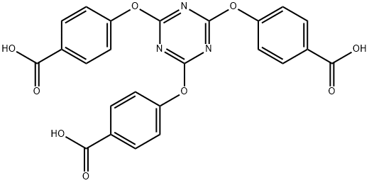 2,4,6-三(4-羧基苯氧基)-1,3,5-三嗪, 118803-83-1, 结构式