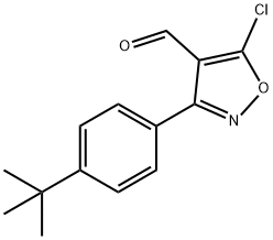 3-(4-tert-butylphenyl)-5-chloro-1,2-oxazole-4-carbaldehyde,1188050-14-7,结构式