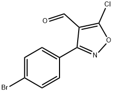 3-(4-bromophenyl)-5-chloro-1,2-oxazole-4-carbaldehyde Structure