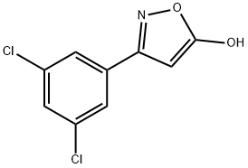 3-(3,5-dichlorophenyl)-1,2-oxazol-5-ol, 1188169-94-9, 结构式