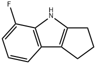 5-Fluoro-1,2,3,4-tetrahydrocyclopenta[b]indole Struktur